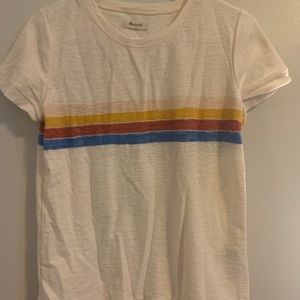 Madewell t with stripes